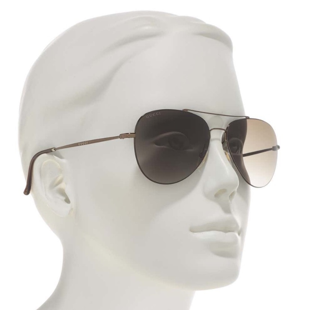 BNWT Gucci 59mm Aviator Sunglasses